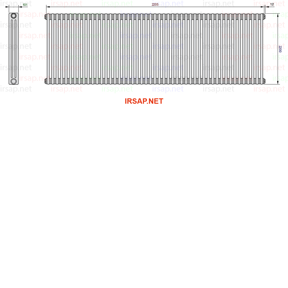 Радиатор IRSAP Tesi 32200/49 T23 CL 01